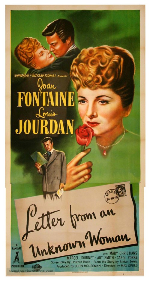 Letter from an Unknown Woman - Movie Poster