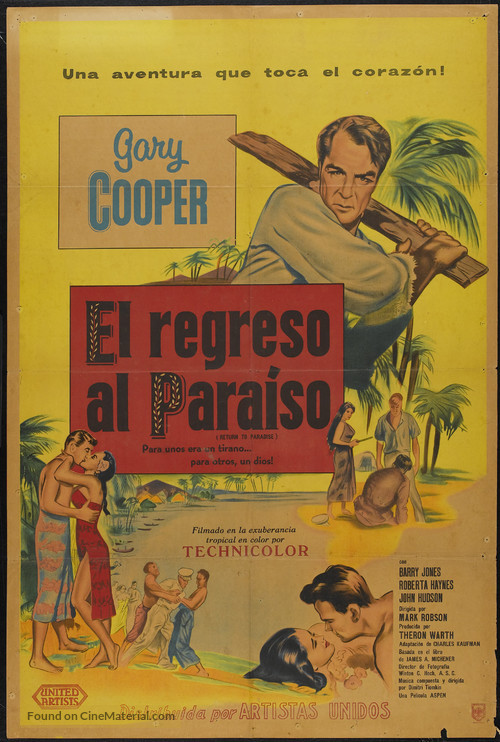 Return to Paradise - Argentinian Movie Poster