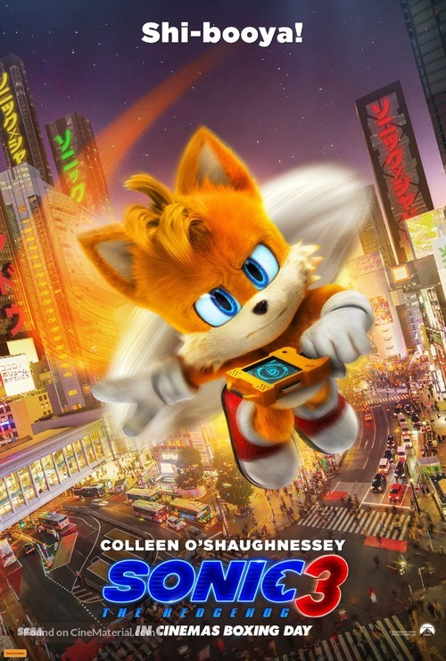 Sonic the Hedgehog 3 - Australian Movie Poster