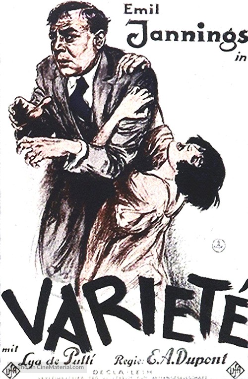 Variet&eacute; - German Movie Poster