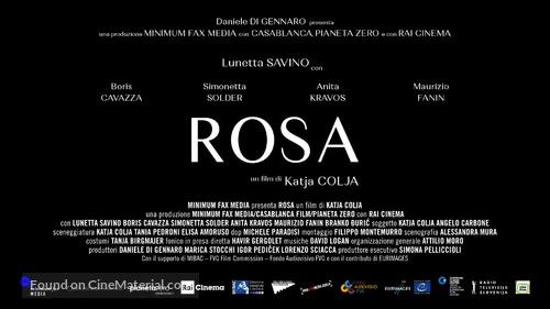 Rosa - Italian Movie Poster