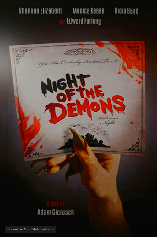 Night of the Demons - British Movie Poster