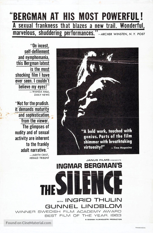 Tystnaden - Movie Poster