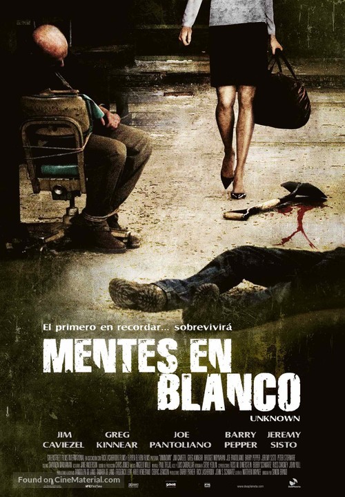 Unknown - Spanish Movie Poster