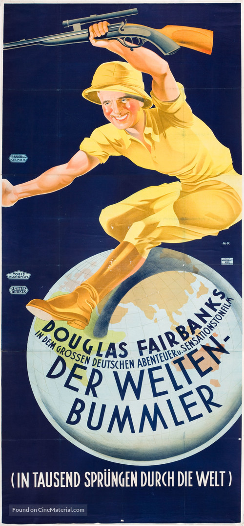 Around the World in 80 Minutes with Douglas Fairbanks - Austrian Movie Poster