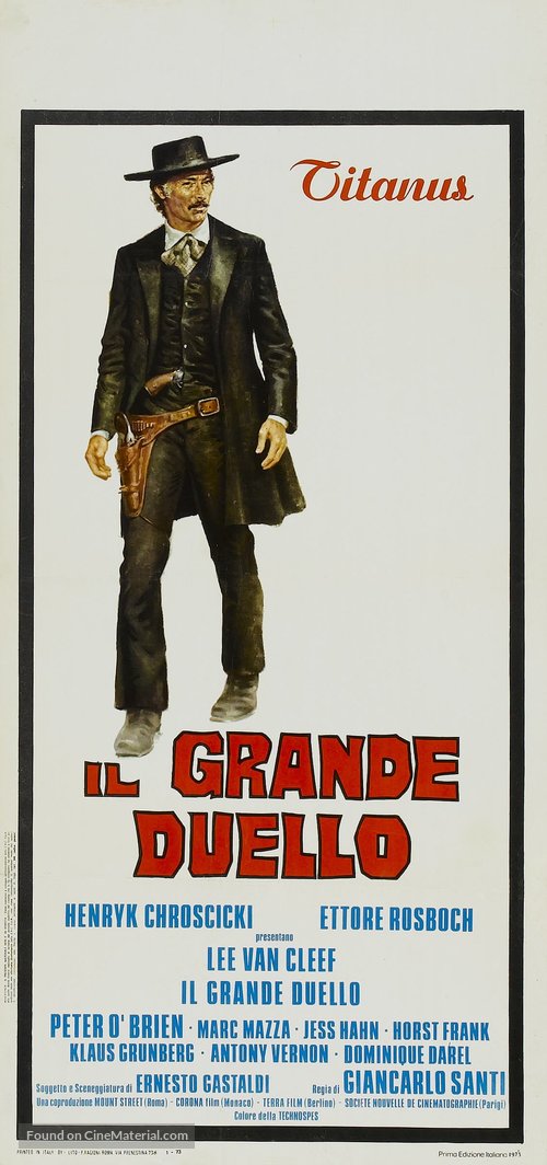 Il grande duello - Italian Movie Poster