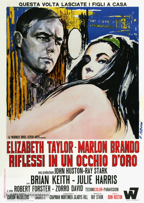 Reflections in a Golden Eye - Italian Movie Poster