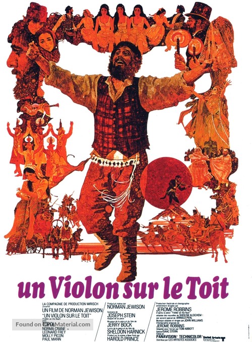 Fiddler on the Roof - French Movie Poster