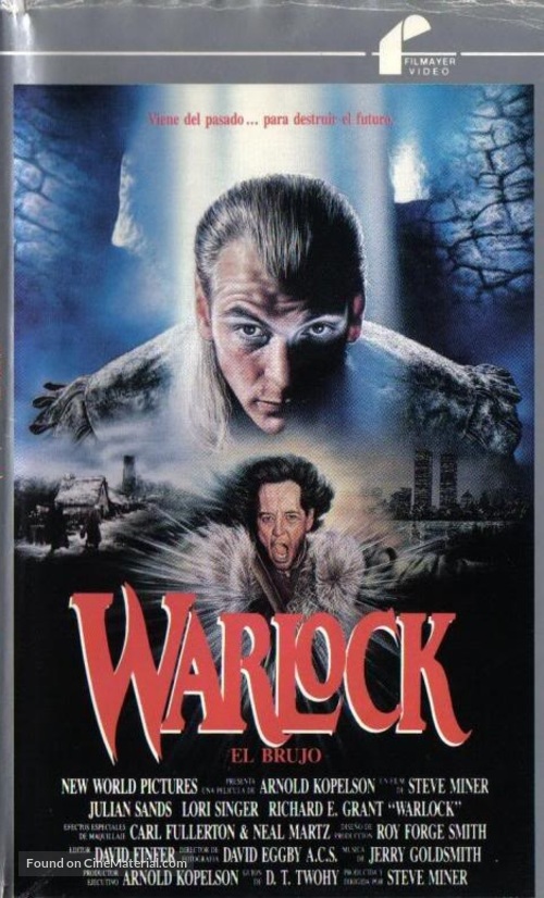 Warlock - Spanish VHS movie cover