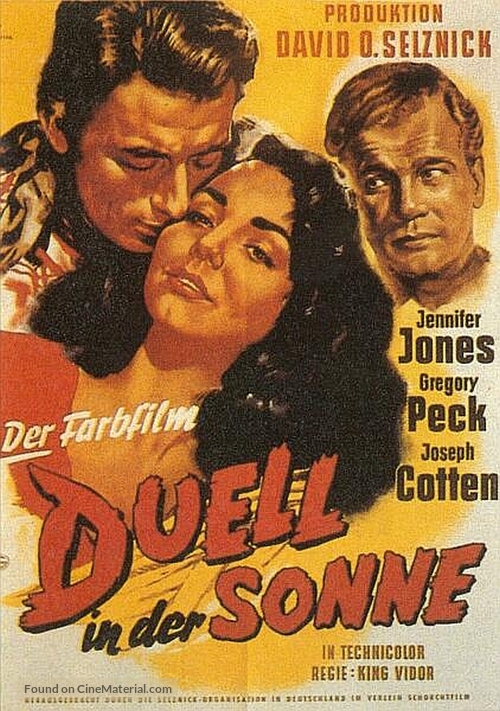 Duel in the Sun - German Movie Poster