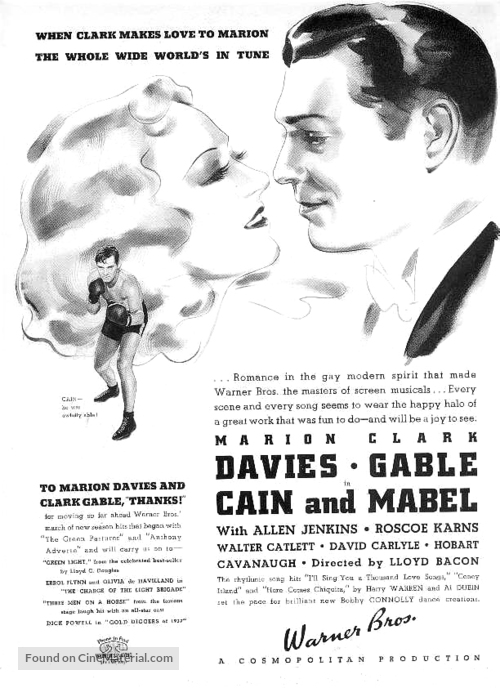 Cain and Mabel - poster
