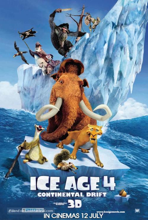 Ice Age: Continental Drift - Malaysian Movie Poster