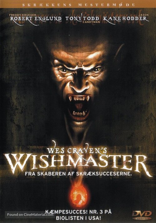 Wishmaster - Danish DVD movie cover