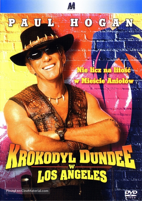 Crocodile Dundee in Los Angeles - Polish DVD movie cover