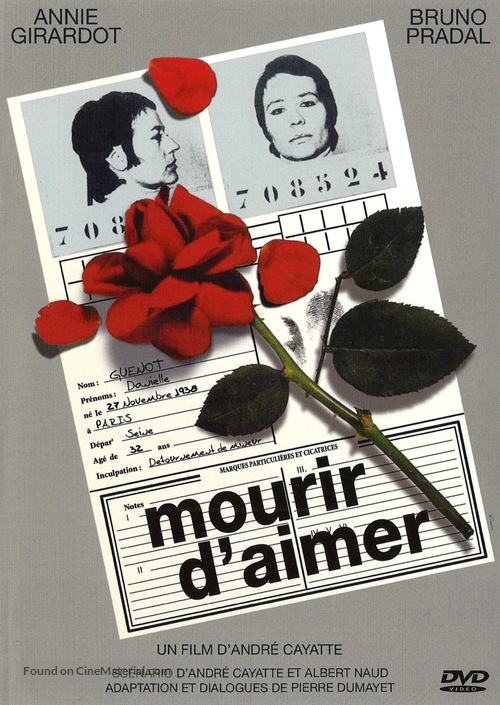 Mourir d&#039;aimer - French DVD movie cover