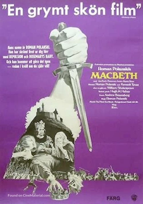 The Tragedy of Macbeth - Swedish Movie Poster