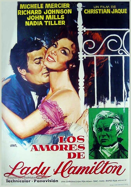 Le calde notti di Lady Hamilton - Spanish Movie Poster