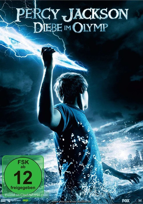 Percy Jackson &amp; the Olympians: The Lightning Thief - German DVD movie cover