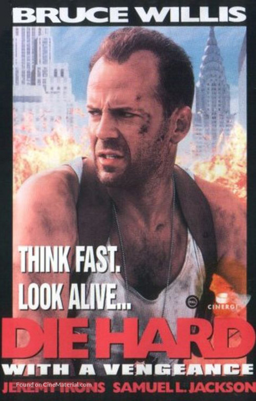 Die Hard: With a Vengeance - VHS movie cover