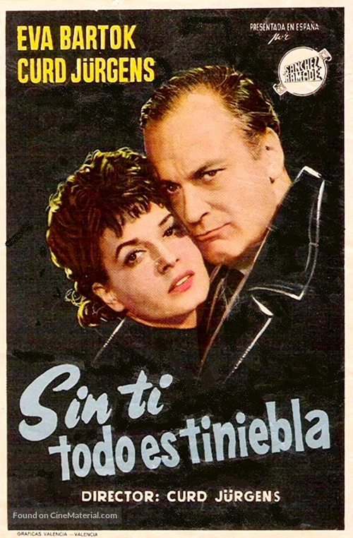 Ohne dich wird es Nacht - Spanish Movie Poster