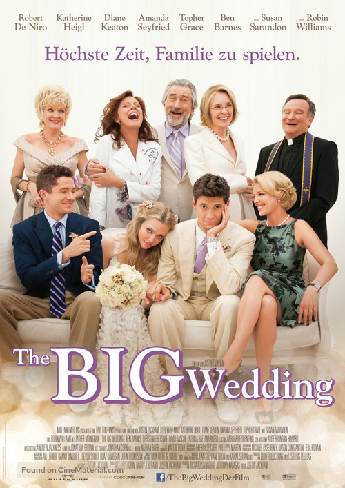 The Big Wedding - German Movie Poster