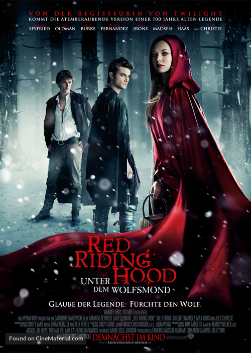 Red Riding Hood - German Movie Poster