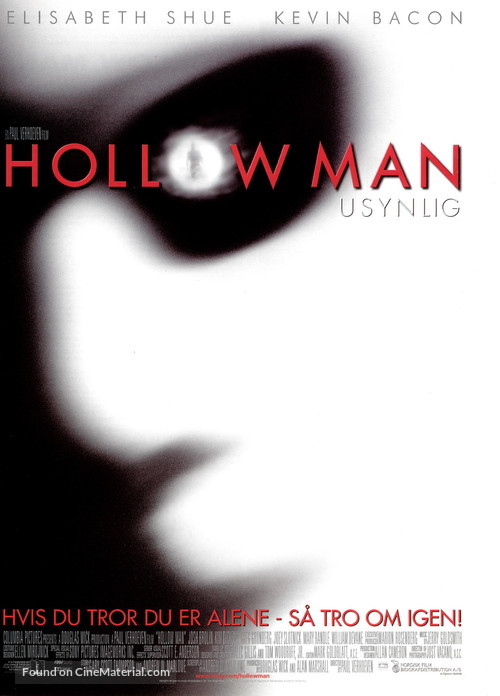 Hollow Man - Danish Movie Poster