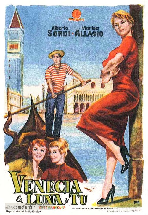 Venezia, la luna e tu - Spanish Movie Poster