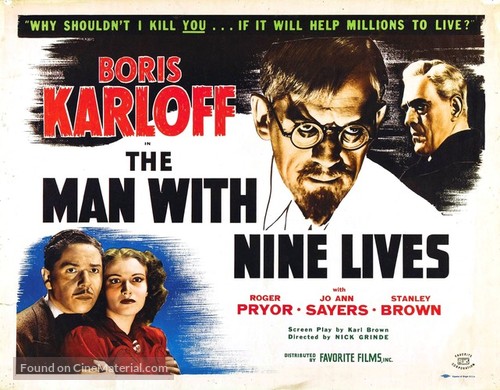 The Man with Nine Lives - Movie Poster