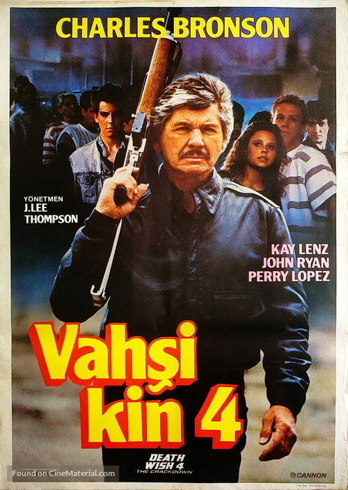 Death Wish 4: The Crackdown - Turkish Movie Poster