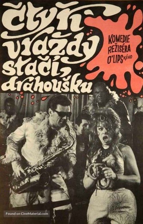 &#039;Ctyri vrazdy stac&iacute;, drahousku&#039; - Czech Movie Poster