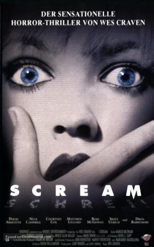 Scream - German VHS movie cover