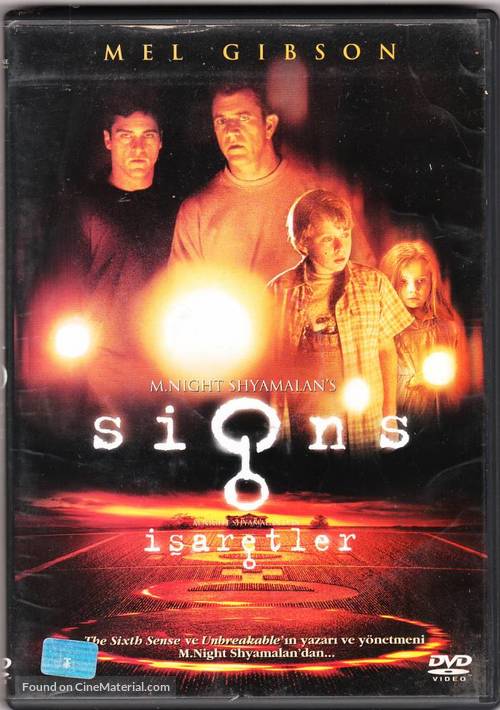 Signs - Turkish DVD movie cover