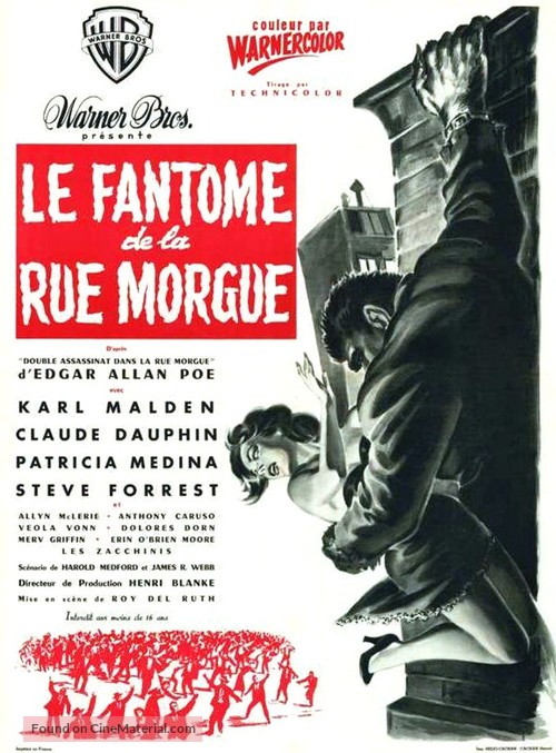 Phantom of the Rue Morgue - French Movie Poster
