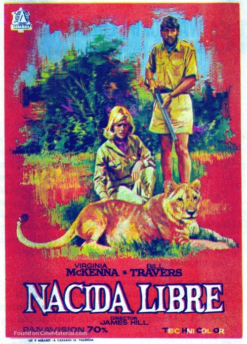 Born Free - Spanish Movie Poster