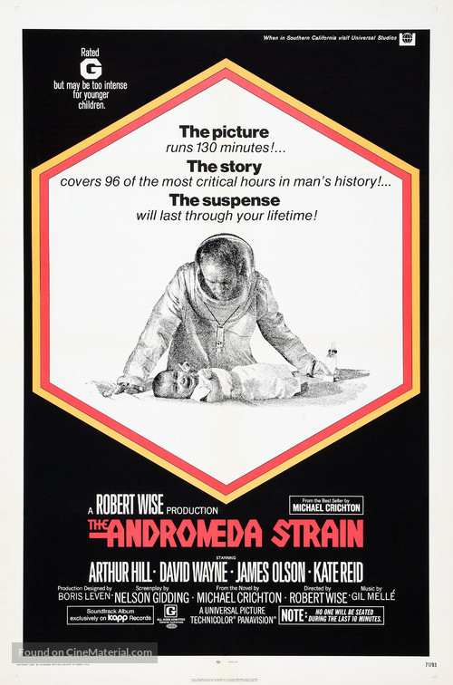The Andromeda Strain - Theatrical movie poster