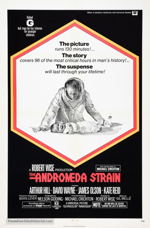 The Andromeda Strain - Theatrical movie poster