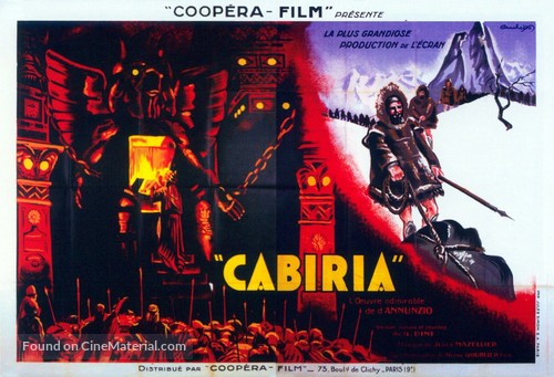 Cabiria - French Movie Poster