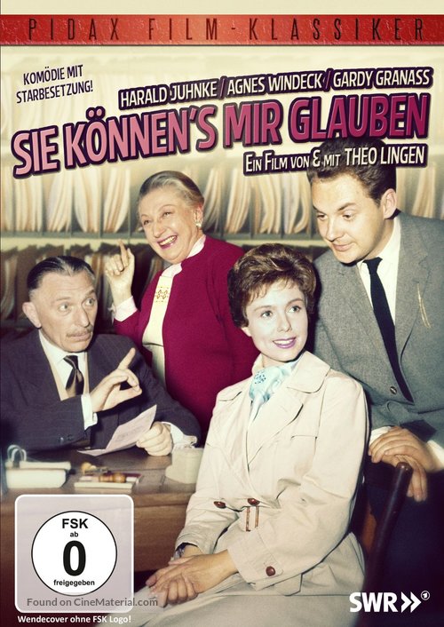 Sie k&ouml;nnen&#039;s mir glauben - German DVD movie cover