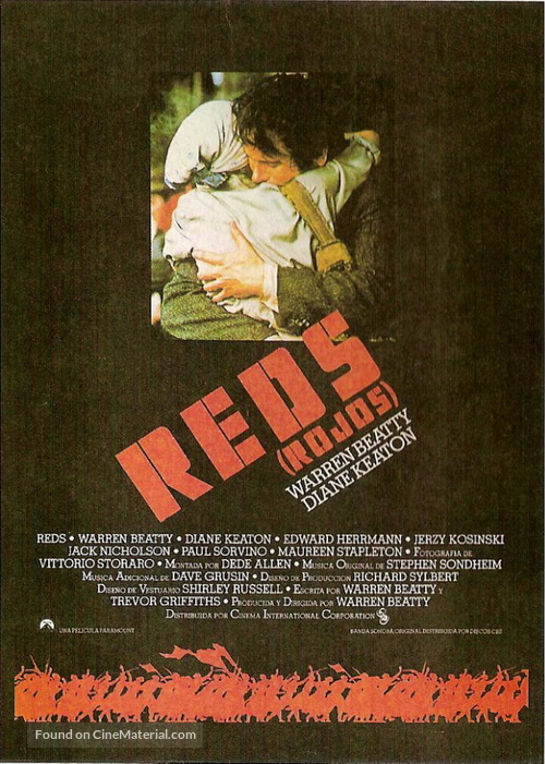 Reds - Spanish Movie Poster