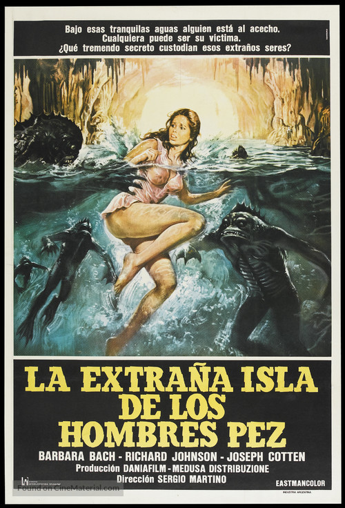 L&#039;isola degli uomini pesce - Argentinian Movie Poster