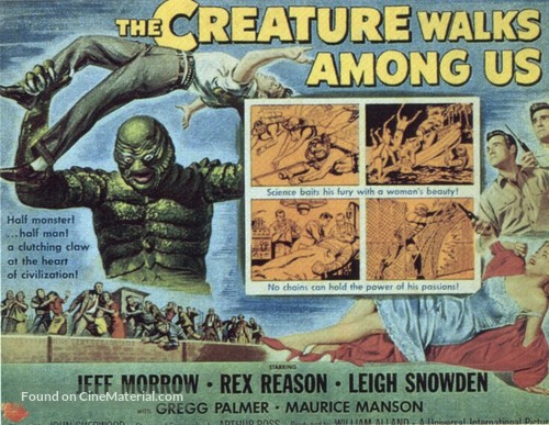 The Creature Walks Among Us - British Movie Poster