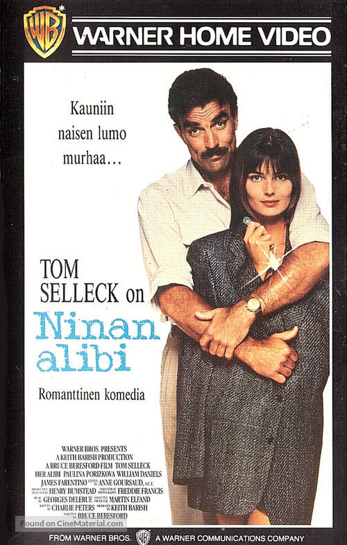 Her Alibi - Finnish VHS movie cover