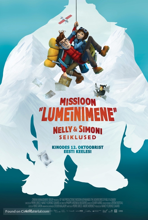 Mission Kathmandu: The Adventures of Nelly &amp; Simon - Estonian Movie Poster