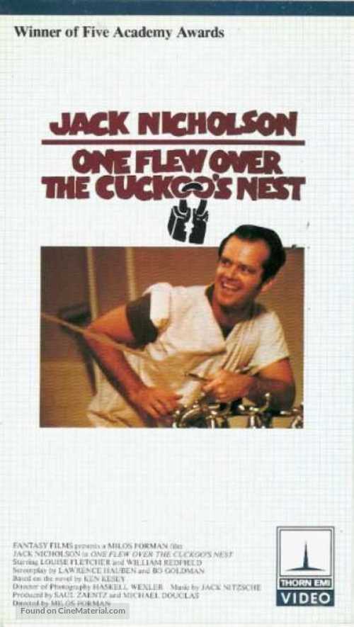 One Flew Over the Cuckoo&#039;s Nest - VHS movie cover