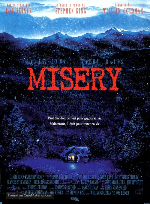 Misery - French Movie Poster