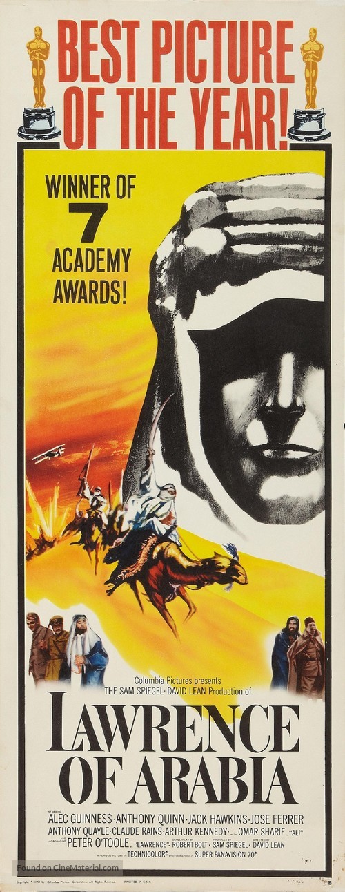 Lawrence of Arabia - Theatrical movie poster