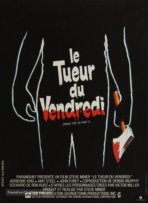 Friday the 13th Part 2 - French Movie Poster