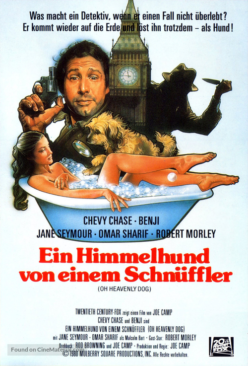 Oh Heavenly Dog - German Movie Poster