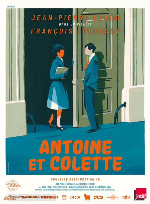 Antoine et Colette - French Re-release movie poster